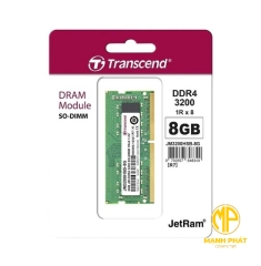 Ram Laptop Transcend (JM3200HSB-8G) 8GB JM DDR4 3200 SO-DIMM 1Rx8 1Gx8 CL22 1.2V	