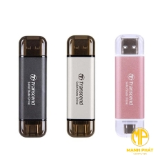 ổ cứng gắn ngoài 256GB, ESD310C, USB 10Gbps, Type C/A, up to 1050 MB/s, Transcend| TS256GESD310C