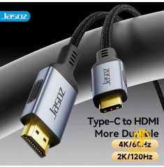 Cáp chuyển Type-C sang HDMI 4K/60Hz JASOZ H102 (2m) T-H102 Hỗ trợ 4K/60Hz-2K/120Hz