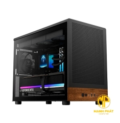 Vỏ Case máy tính Gamdias ATHENA M4M (CAATHEM4MWBLGA) WOOD Black ARGB 