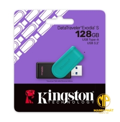 USB 3.2 Kingston (DTXS/128GB) 128GB Portable USB 3.2 Gen 1 DataTraveler Exodia S (Black/Turquoise)