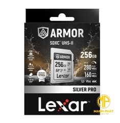 Thẻ nhớ Lexar (LSDAMSP256G-RNNNG) Armor Silver Pro SDXC UHS-II V60 256GB