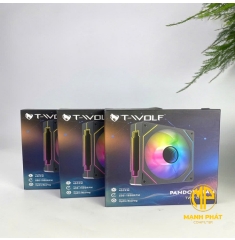 Fan Case T-WOLF TW-FC12RGB (Black 12cm | 45cfm | 1500rpm LED RGB)