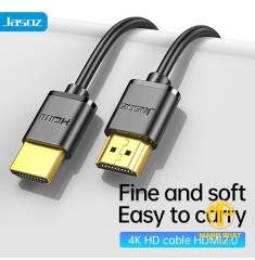 Cáp HDMI 4K A112 JASOZ (1,5m) T-A182 Cáp HDMI2.0 mỏng gọn nhẹ chuẩn tín hiệu 4K