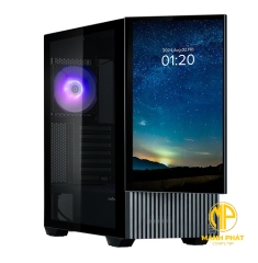 CASE ZALMAN Z10 DS - ATX Mid Tower - LCD 15.6 inch - 1 FAN ARGB - ĐEN (SP007270)