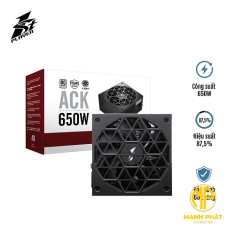 NGUỒN FIRST PLAYER (1STPLAYER) ACK-STD-650 650W ĐEN (80 PLUS) | ACK-STD-650-BK-EU