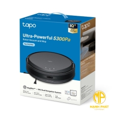 Robot Tapo RV20 Max hút bụi và lau nhà điều hướng bằng MagSlim™ LiDAR với lực hút 5300Pa