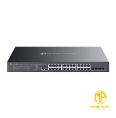 Omada SG3428XMPP L2+ Managed Switch 24 cổng Gigabit RJ45 (8× PoE++, 16× PoE+) và 4 khe cắm 10G SFP+
