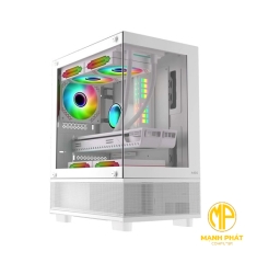 Vỏ Case Bể Cá MIK AETHER WHITE ( MATX / ITX, Màu Trắng) 