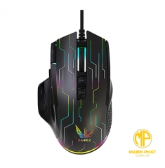 Chuột Zadez Gaming RGB có dây GT-616M Đen