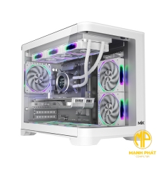 VỎ Case Bể Cá MIK FOCALORS M WHITE (M-ATX / ITX Màu Trắng) 