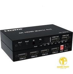 Bộ matrix HDMI 2 ra 2 Dtech DT-7442W