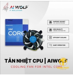 FAN CPU AI-WOLF SK 1200/1150/1151/1155 (52 Cánh, Good Quality)