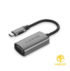 Bộ chuyển đổi USB-C sang VGA(1080P) Lention CU606V