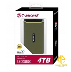 ổ cứng gắn ngoài 4TB SSD ESD380C USB 3.1 Gen 2 type C Transcend| TS4TESD380C