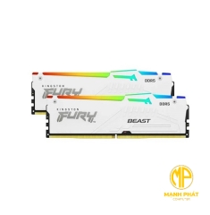 Ram PC Kingston 32GB 5600MT/s DDR5 CL40 DIMM (Kit of 2) FURY Beast White RGB XMP| KF556C40BWAK2-32	