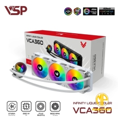 Tản nhiệt nước VSP Infinity Liquid Cooler VCA-360 Trắng (VCA360 3 Fan)
