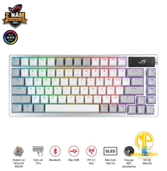 Bàn phím Gaming ASUS ROG M701 ROG AZOTH/NXSW/US/PBT/WHT (90MP031A-BKUA11)