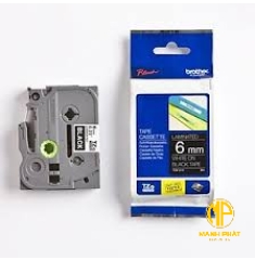 TZe-315	 - Nhãn TZe tiêu chuẩn - Chữ trắng trên nền đen 6mm