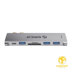 Đế cắm (Docking) đa năng 6 trong 1 cổng Type C - Orico| 2CT-6TS-GY-BP