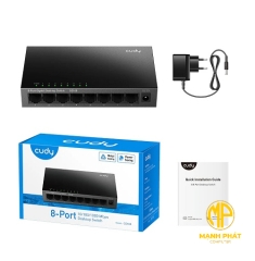Switch Cudy GS108 Switch 8 port Gigabit không quản lý vỏ sắt 