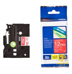 TZe-435	 - Nhãn TZe tiêu chuẩn - Chữ trắng trên nền đỏ 12mm