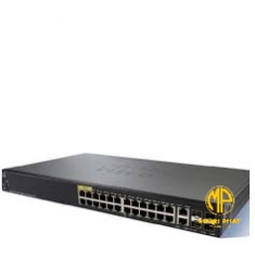 Cisco 24-port PoE+ (support 60W PoE Port) Gigabit with 195W Managed Switch - SG350-28P-K9 