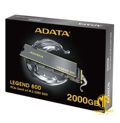 Ổ Cứng SSD ADATA LEGEND 800 2TB M.2 NVMe Gen4X4 | ALEG-800-2000GCS