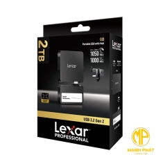 Ổ cứng SSD di động Lexar (LSL400S002T-RNBNG) Professional Go with Hub SL400 2TB Black 