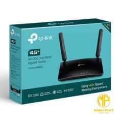Router Wi-Fi Gigabit Băng Tần Kép 4G+ Cat6 AC1200 TPLink Archer MR600
