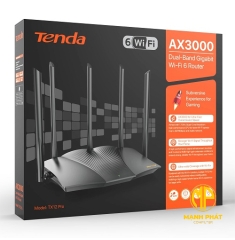 Bộ định tuyến Wi-Fi 6 Gigabit băng tần kép AX3000 Tenda TX12 Pro v2.0