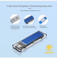 Hộp Đựng Ổ Cứng Di Động NVMe M.2 SSD ORICO TCM2-C3