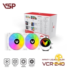 Tản nhiệt nước VSP Infinity Liquid Cooler VCR-240 Trắng (VCR240)