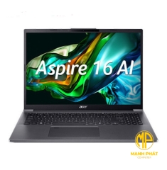 Acer Aspire 16 AI A16-71M-59L5 NX.J4YSV.001 (Ultra 5 125H | Ram 16GB | SSD 512GB | Intel® Arc™ Graphics | 16 inch FHD+ | Win 11 | Xám)