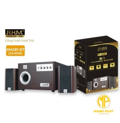 Loa 2.1 chuyên nghiệp RHM RM281BT 60W tổng (có bluetooth)