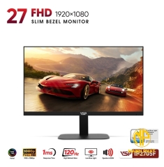 Màn Hình VSP IP2705F (27inch IPS  | 120Hz | VGA*1 | HDMI*1 | Loa 4Ω2W*2 | 1ms Đen)