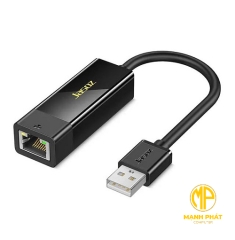 Card mạng cắm cổng USB JASOZ F102 20cm (Đen, Trắng) T-F107 T-F108 Cáp Chuyển Đổi USB To LAN Tốc Độ 100Mbps