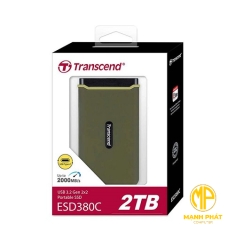 ổ cứng gắn ngoài 2TB SSD ESD380C USB 3.1 Gen 2 type C Transcend TS2TESD380C