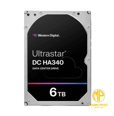 Ổ Cứng HDD WD Ultrastar (WUS721206BLE6L4) HA340 6TB 3.5inch 7.2K SATA 6Gb/s 