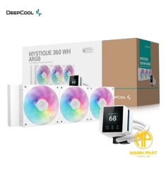Tản Nhiệt Nước Deepcool MYSTIQUE 360 WH Màu Trắng, Màn Hình Hiển Thị