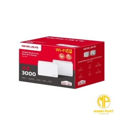 Hệ Thống Mesh Wi‑Fi 6 AX3000 Toàn Bộ Nhà Mercusys Halo H80X(2-pack)