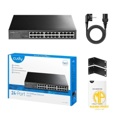 Thiết bị mạng Switch CUDY FS1024 24 cổng 10/100 Mbps (24-Port 10/100 Mbps Metal Switch)