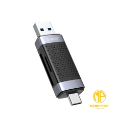 Đầu đọc thẻ nhớ TF/SD Dual Port USB 2.0 + TypeC 2.0 ORICO CD2D-AC2-BK-EP