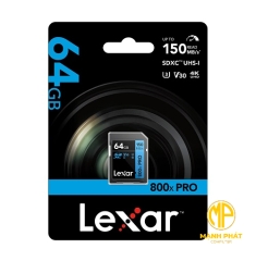 Thẻ nhớ SDXC Lexar (LSD0800P064G-BNNNG) Professional 800x PRO UHS-I 64GB 