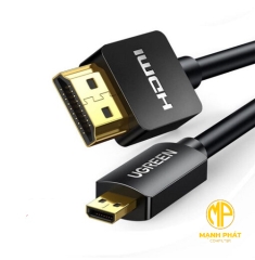 Cáp dữ liệu micro HDMI sang HDMI 1.4 truyền âm thanh hình ảnh dài 1M Ugreen (30148)