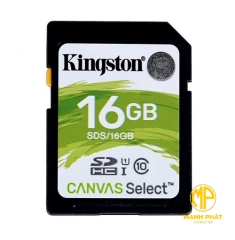 Thẻ nhớ 16GB Kingston SD Canvas Select Class 10 80R SDS/16GB