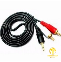 Dây Loa 1 Đầu 3.5 -- 2 Đầu Bông Sen 1.5m