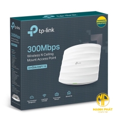 Access Point Wi-Fi Gắn Trần Chuẩn N Tốc Độ 300Mbps TP-Link EAP110