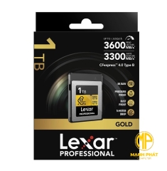 Thẻ nhớ CFexpress 4.0 Lexar (LCXEXP4001T-RNENG) Professional 1TB Type B GOLD Series 