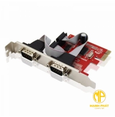 Card PCI-E 2 cổng RS-232 DB9 UNITEK Y-7504BBK01